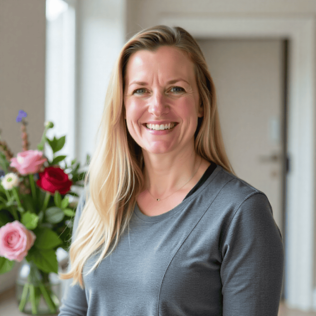 Portrait of florist M. Nielsen